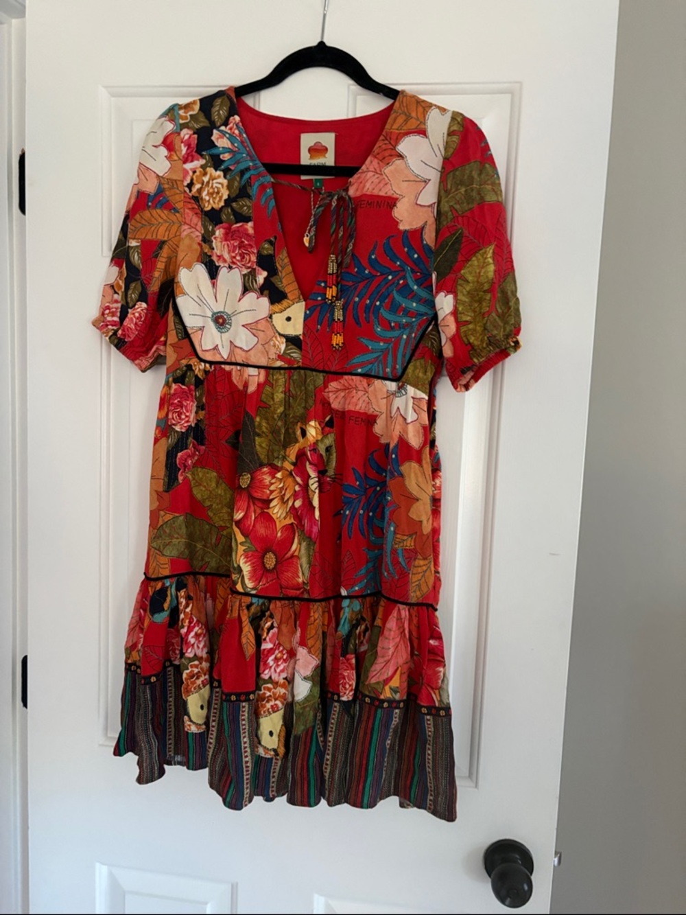 Farm rio Bordado Flores midi dress - Picture 2 of 6